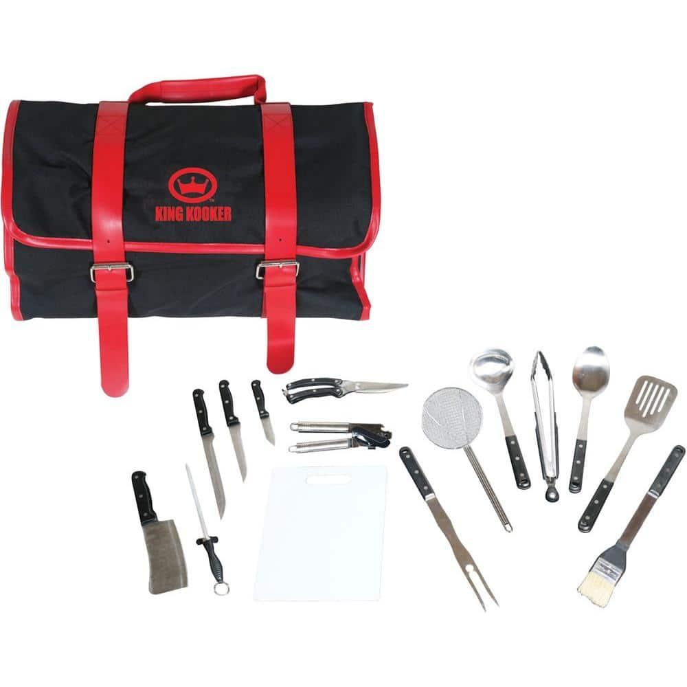 King Kooker King Kooker 15-Piece Outdoor Heavy-Duty Grilling Tools and Accessories Set with Carrying Case