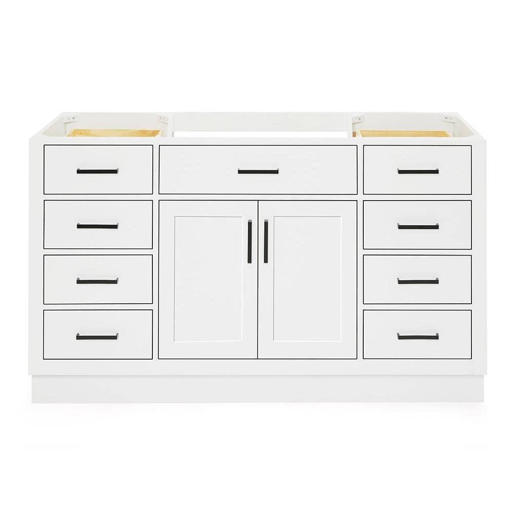 Ariel T060s-Bc Hepburn 60" Single Free Standing Vanity Cabinet Only - White