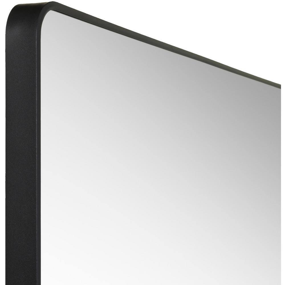 Elegant Rectangular Silver & Gold Brushed Metal Mirror 41"x30"