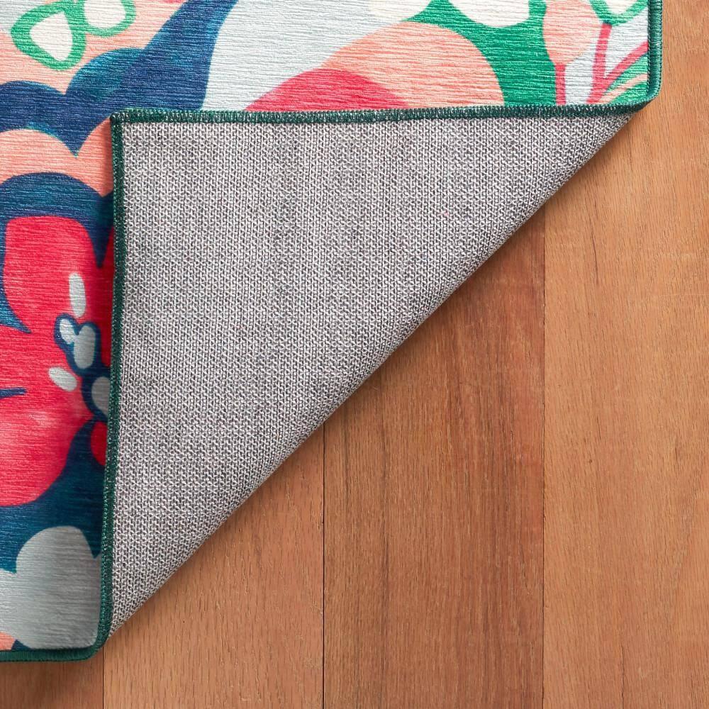 Annie Selke - Dash & Albert Dreamy Daisies Multi Machine Washable Rug, 8x10, Multi