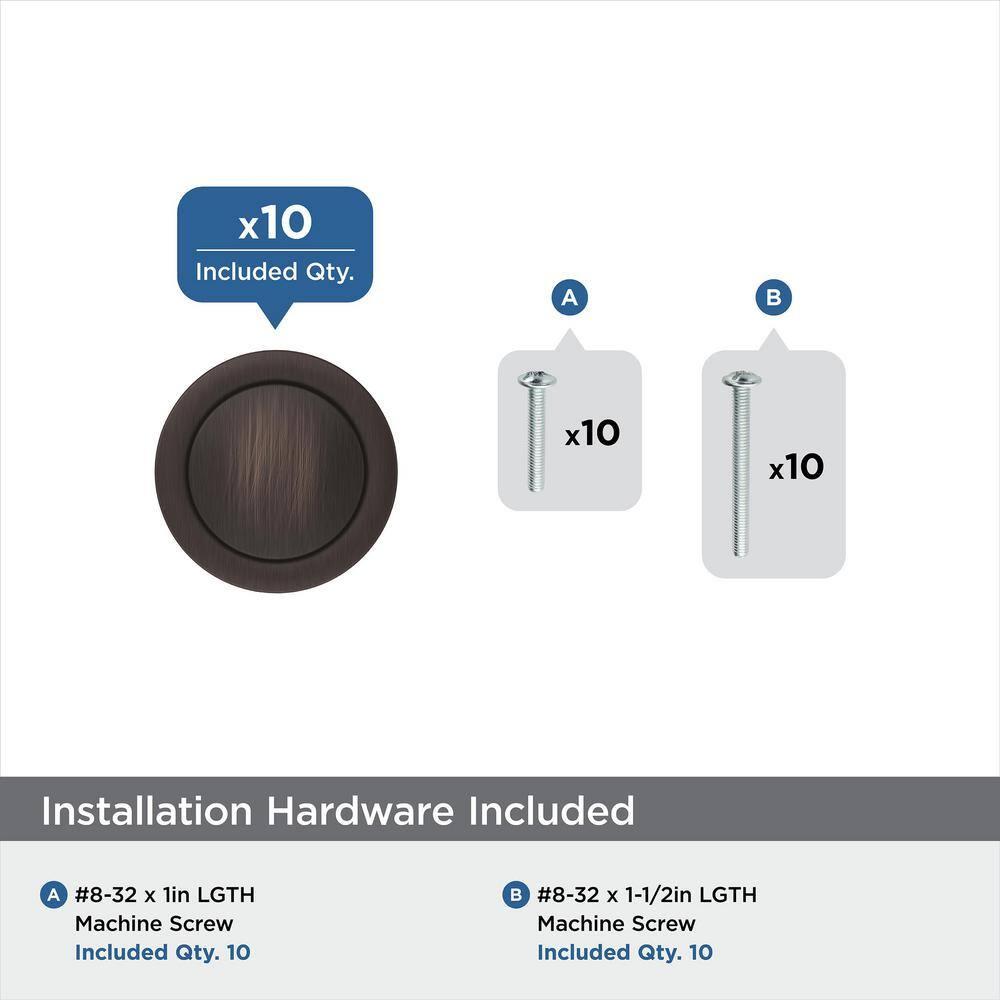 Loop 1-3/16 Inch Diameter Round Knob Multipack
