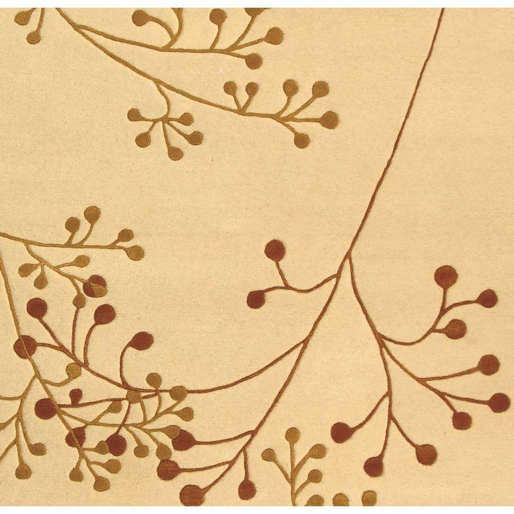 Soho SOH305 Hand Tufted Area Rug - Ivory/Orange - 6'x9' - Safavieh.