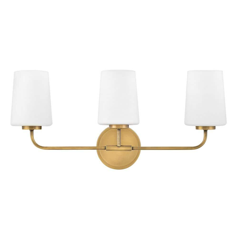 Fitz 3 Light Frosted Dimmable Vanity Light