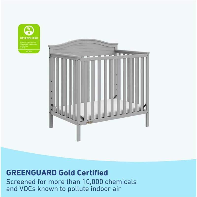Graco Stella 4-in-1 Mini Convertible Crib with Mattress