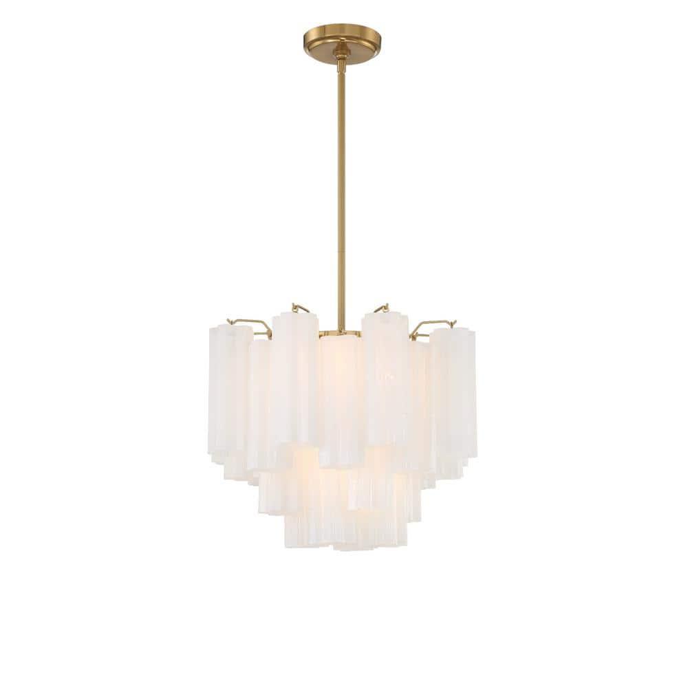 Crystorama Lighting Addis 4 - Light Chandelier in  Aged Brass