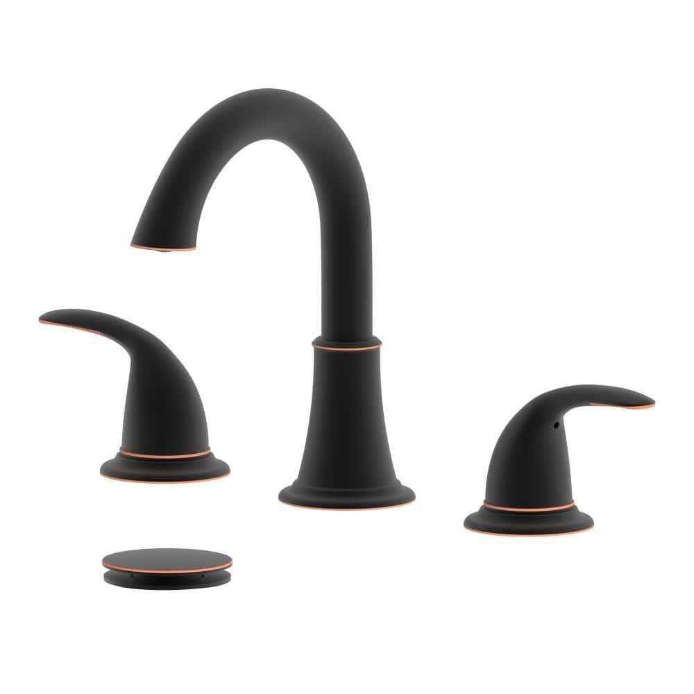 Karmel Widespread 2-handle Bathroom Faucet with Drain Assembly