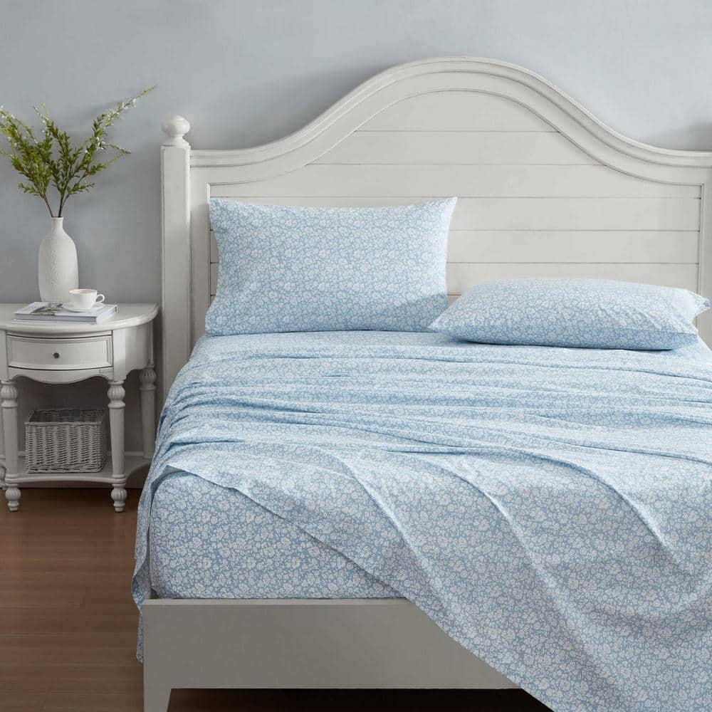 Laura Ashley Laura Ashley Printed Cotton Percale Sheet Set