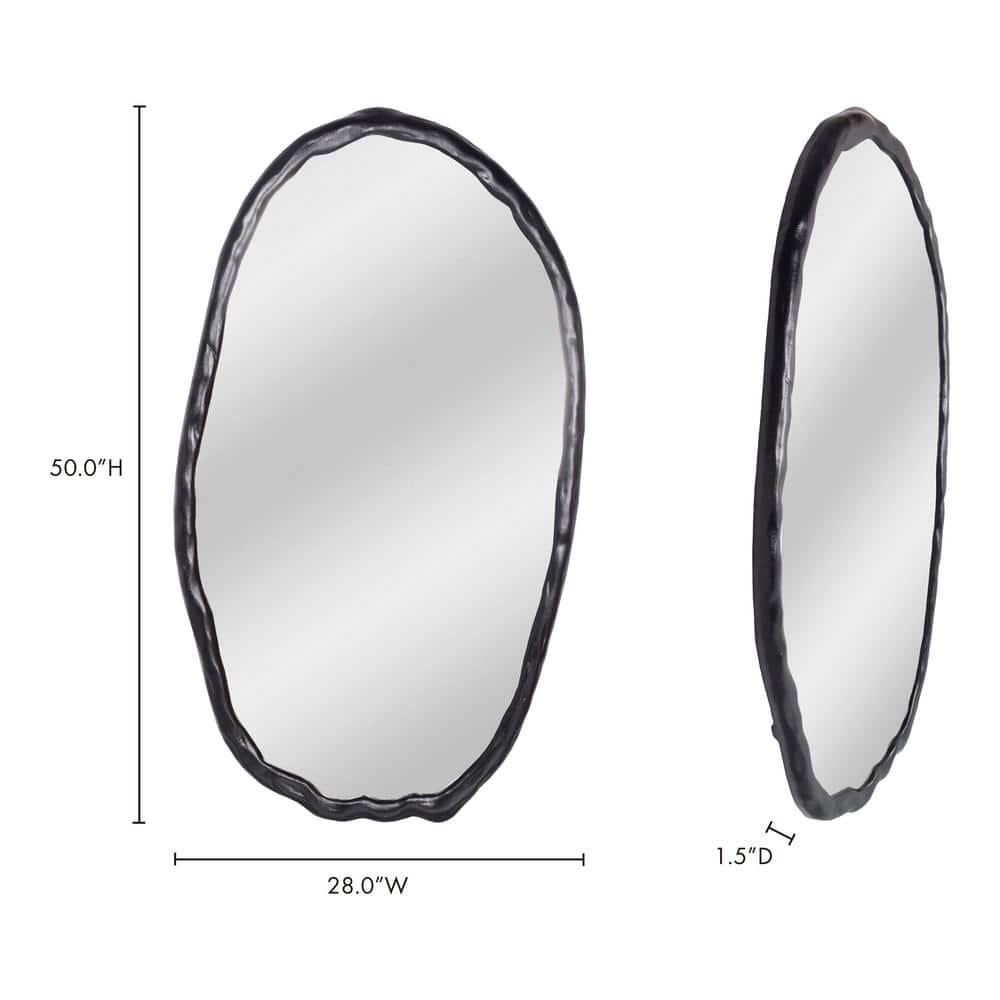 Rogelio Oval Mirror - Black