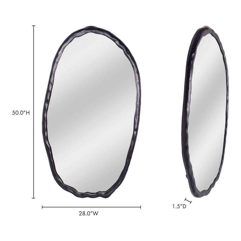 Rogelio Oval Mirror - Black