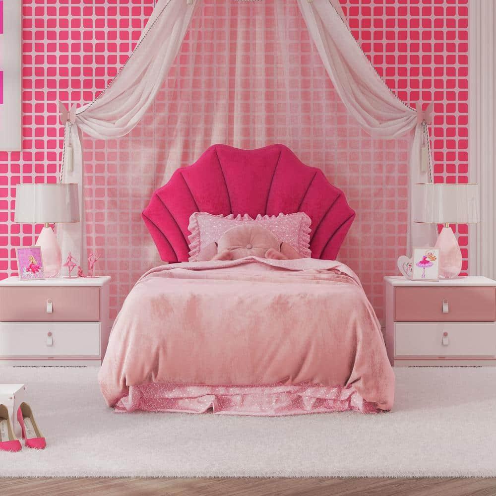 Elina Upholstered Twin Headboard, Pink, by Hillsdale Living Essentials