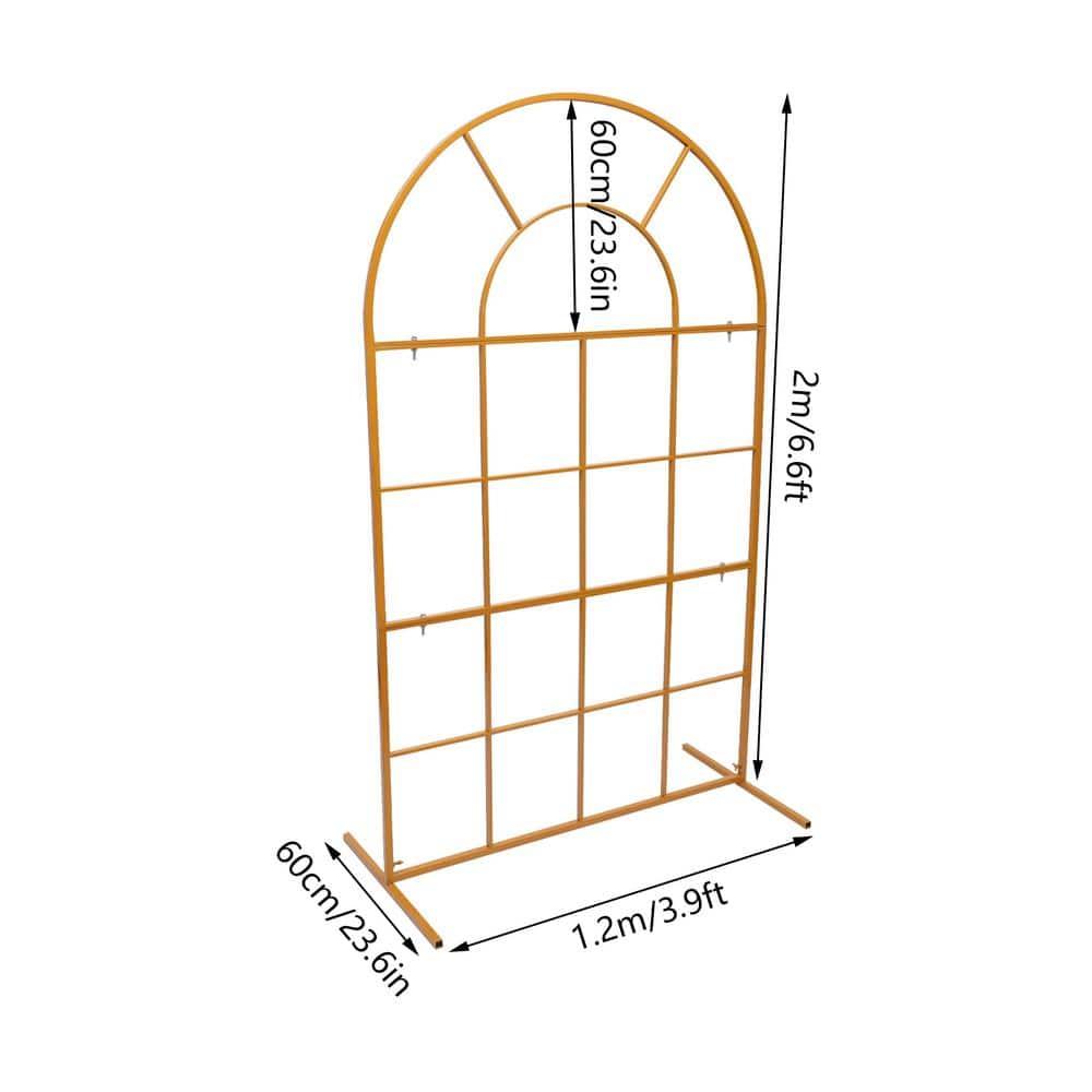 Wedding Arch Balloon Arch Stand 78.74in Backdrop Stand for Parties Birthday Wedding Christmas Door Frame Flower Stand Rack Garden Arch Gold Wedding Arch for Ceremony