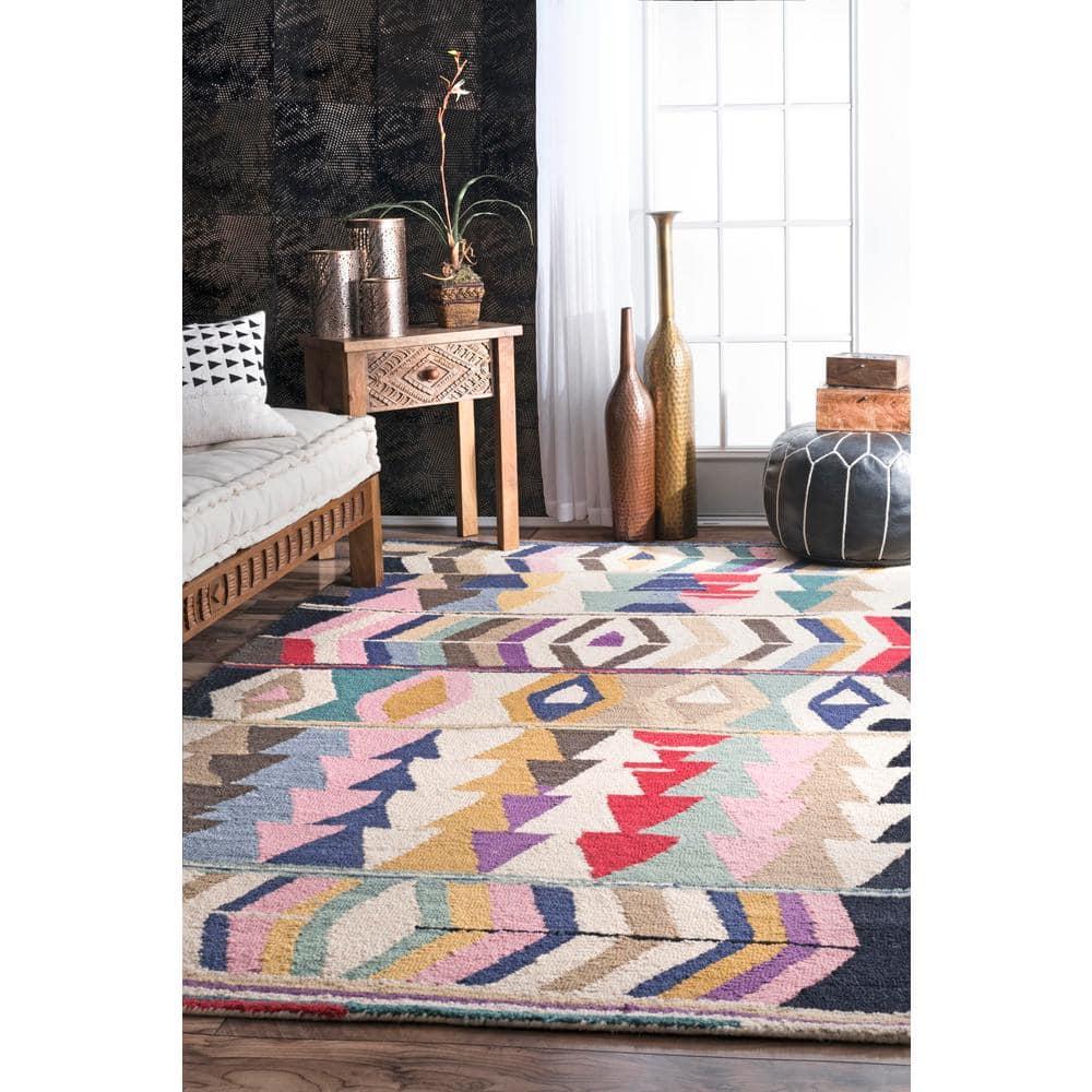 Darcy Southwestern Handmade Tufted Wool Brown Area Rug