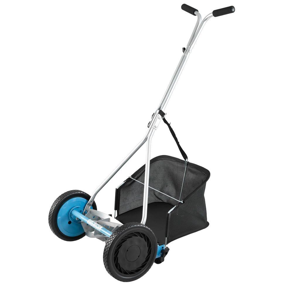 American Lawn Mower Company 1604-16 16-Inch 5-Blade Walk Behind Reel Mower with Grass Catcher