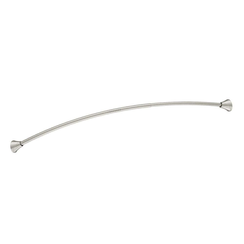 Moen 5-Foot Adjustable Tension Single Curved Shower Curtain Rod