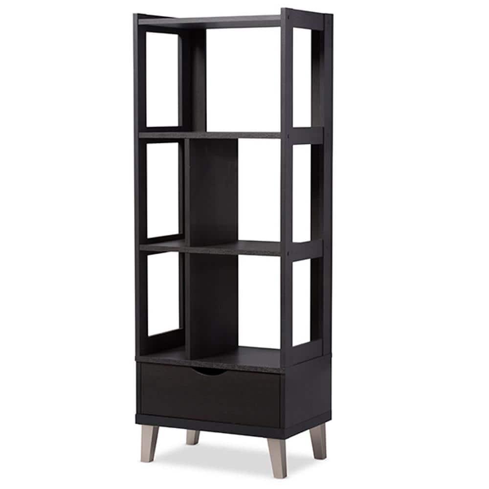 Baxton Studio Kalien Bookcase in Espresso