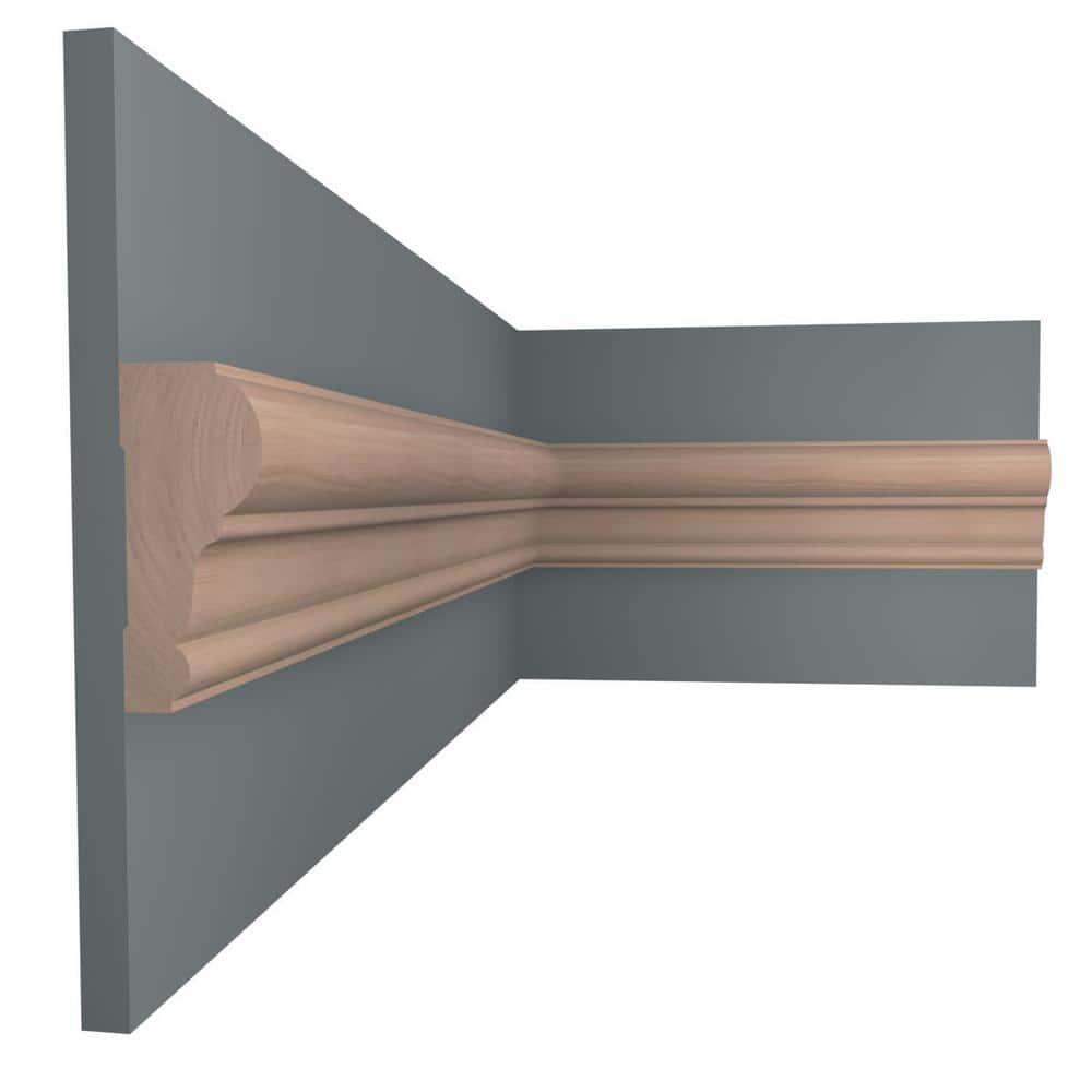 WM392 1"D x 2 3/8"W x 96"L Solid Wood Stain Chair Rail Molding