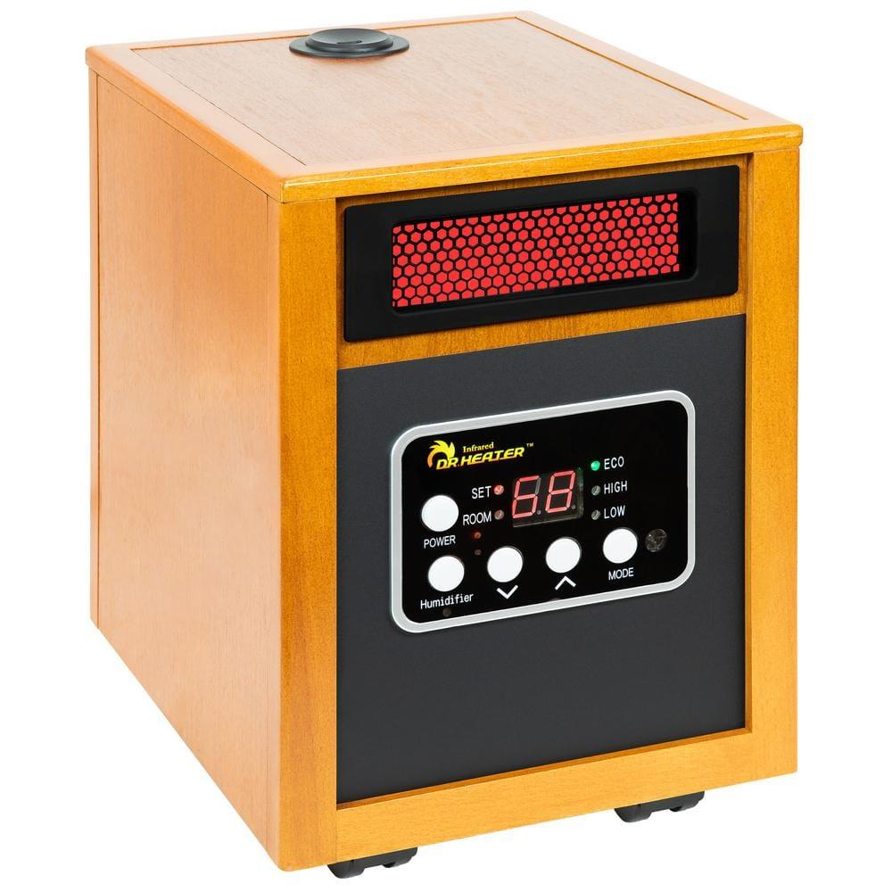 Dr. Infrared Heater DR. INFRARED HEATER DR-968H Indoor Portable Space Heater with Humidifier, 1500-Watt, Cherry