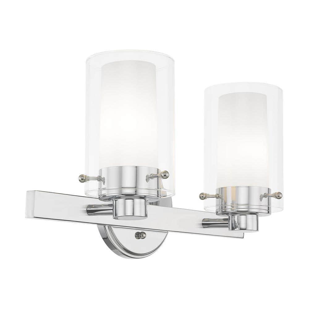 Livex Lighting Manhattan 2 - Light Vanity in  Polished Chrome