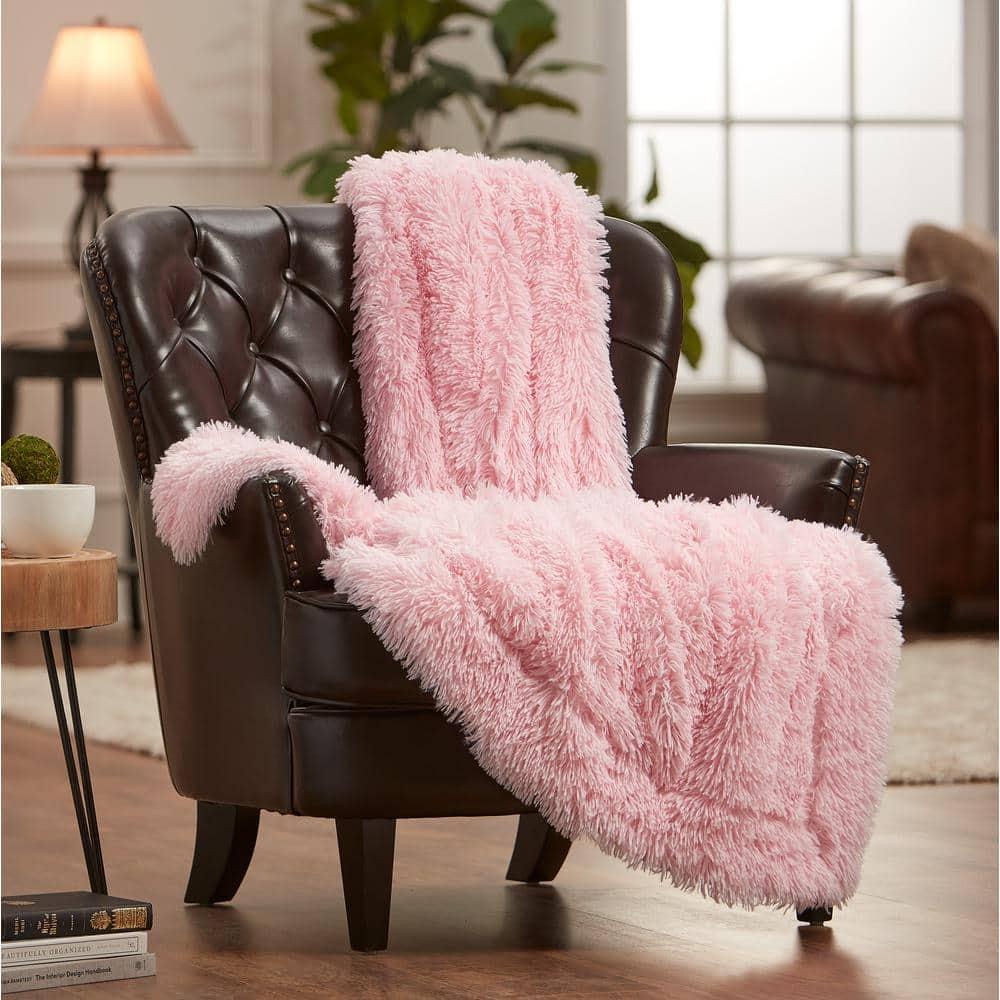 Chanasya Shaggy Shaggy Super Elegent Sherpa Long Fur Throw