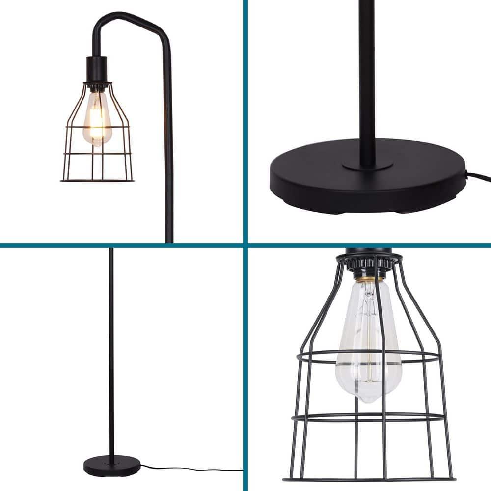 Catalina Lighting 60'' Black Arched Floor Lamp