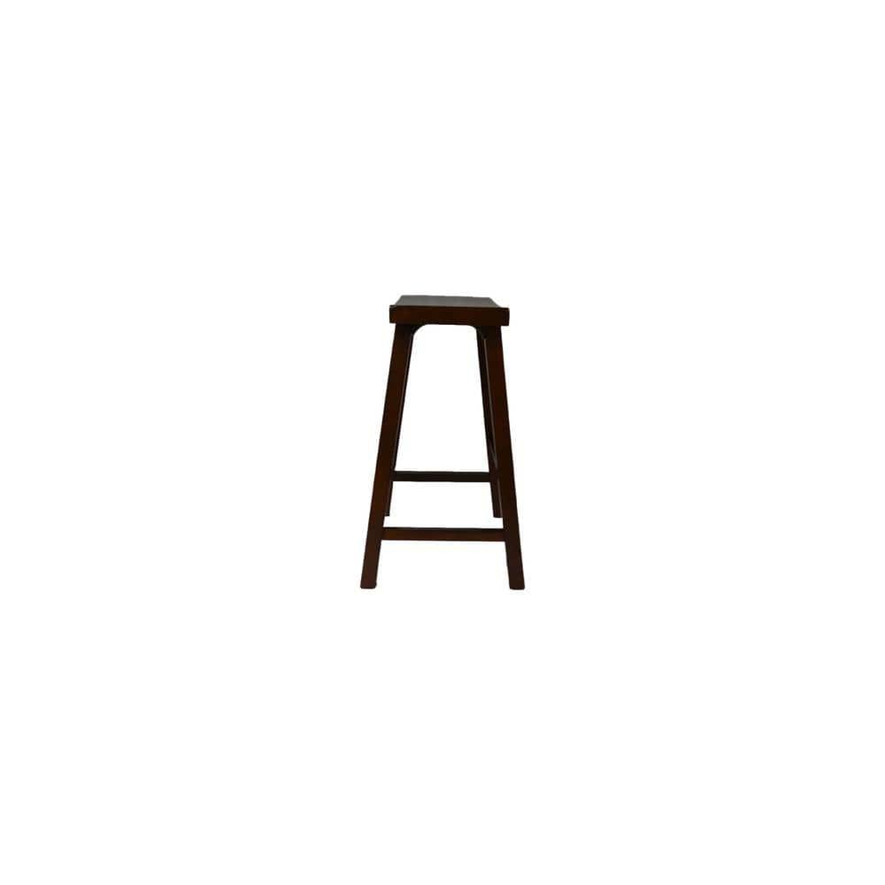 24" Saddleseat Counter Stool (Distressed Walnut)