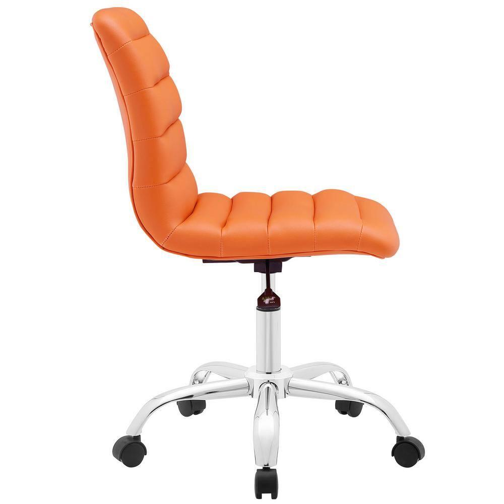 Modway Ripple Armless Mid Back Vinyl Office Chair
