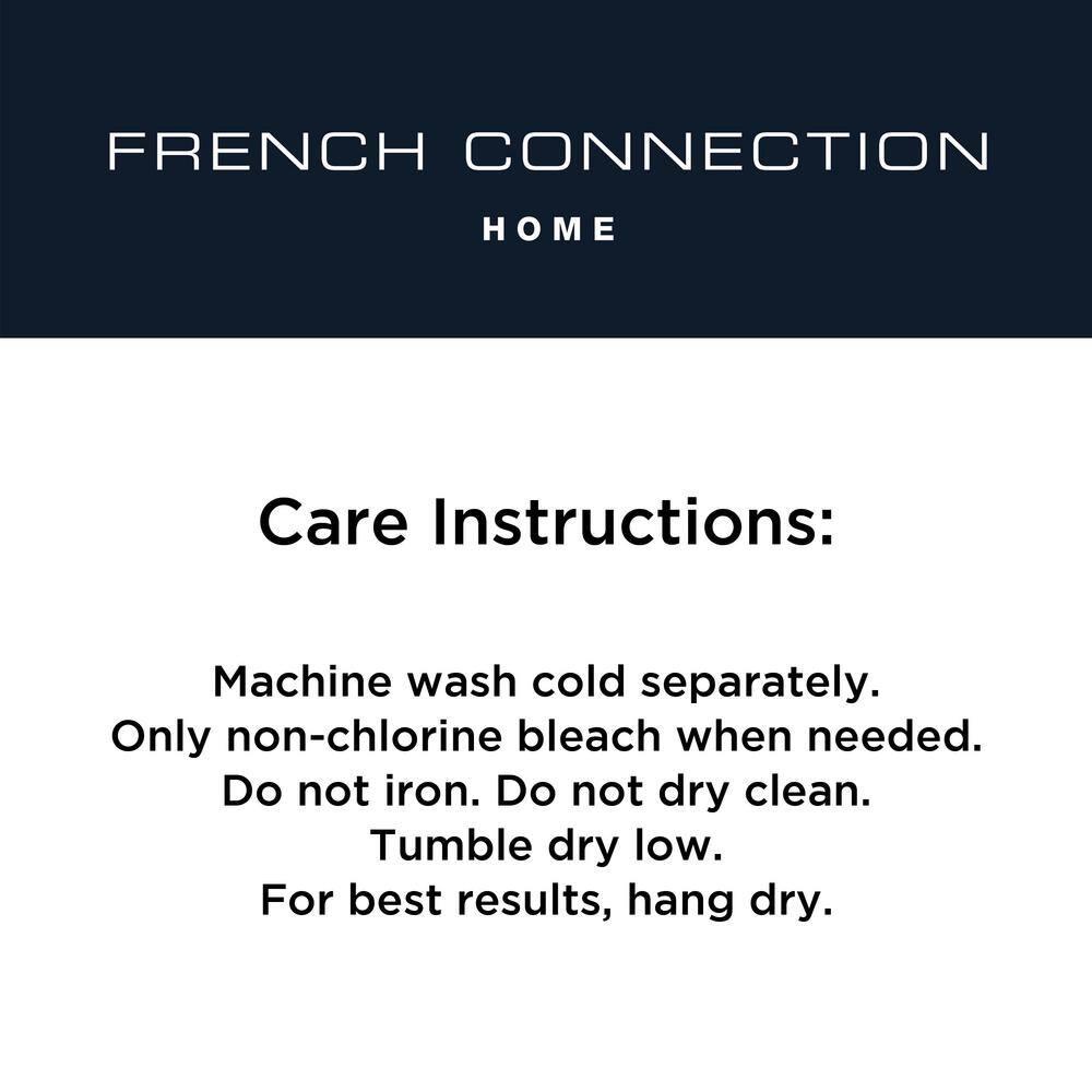 French Connection French Connection Safira Fringe Cotton 2 Piece Bath Rug Set