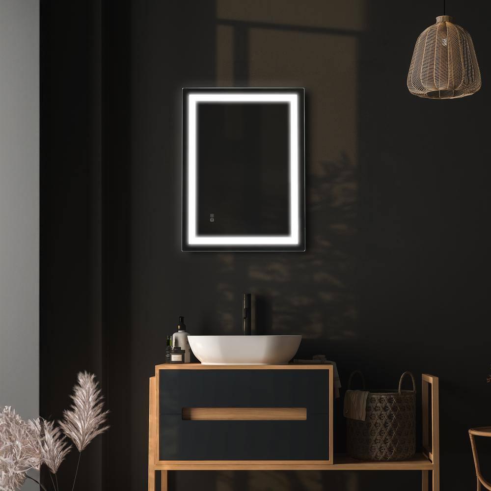 Dreamwerks Mariana 24" W x 32" H Rectangular LED Bathroom Mirror with Dimmer & Defogger