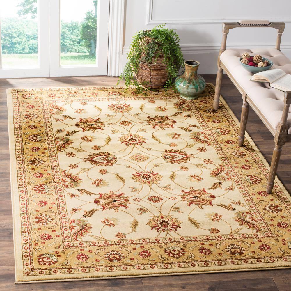 Lyndhurst LNH553 Power Loomed Area Rug - Ivory/Beige - 8'x11' - Safavieh.