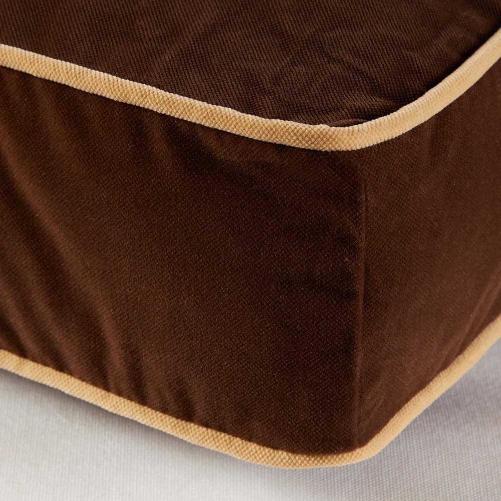 Happy Hounds Buster Rectangle Pillow Style Dog Bed, Cocoa, Extra Small (24 x 18 in.)