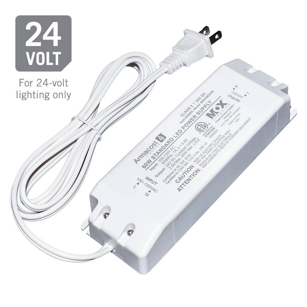 Armacost Lighting 850600 Standard LED Driver 24V DC, Electronic Transformer