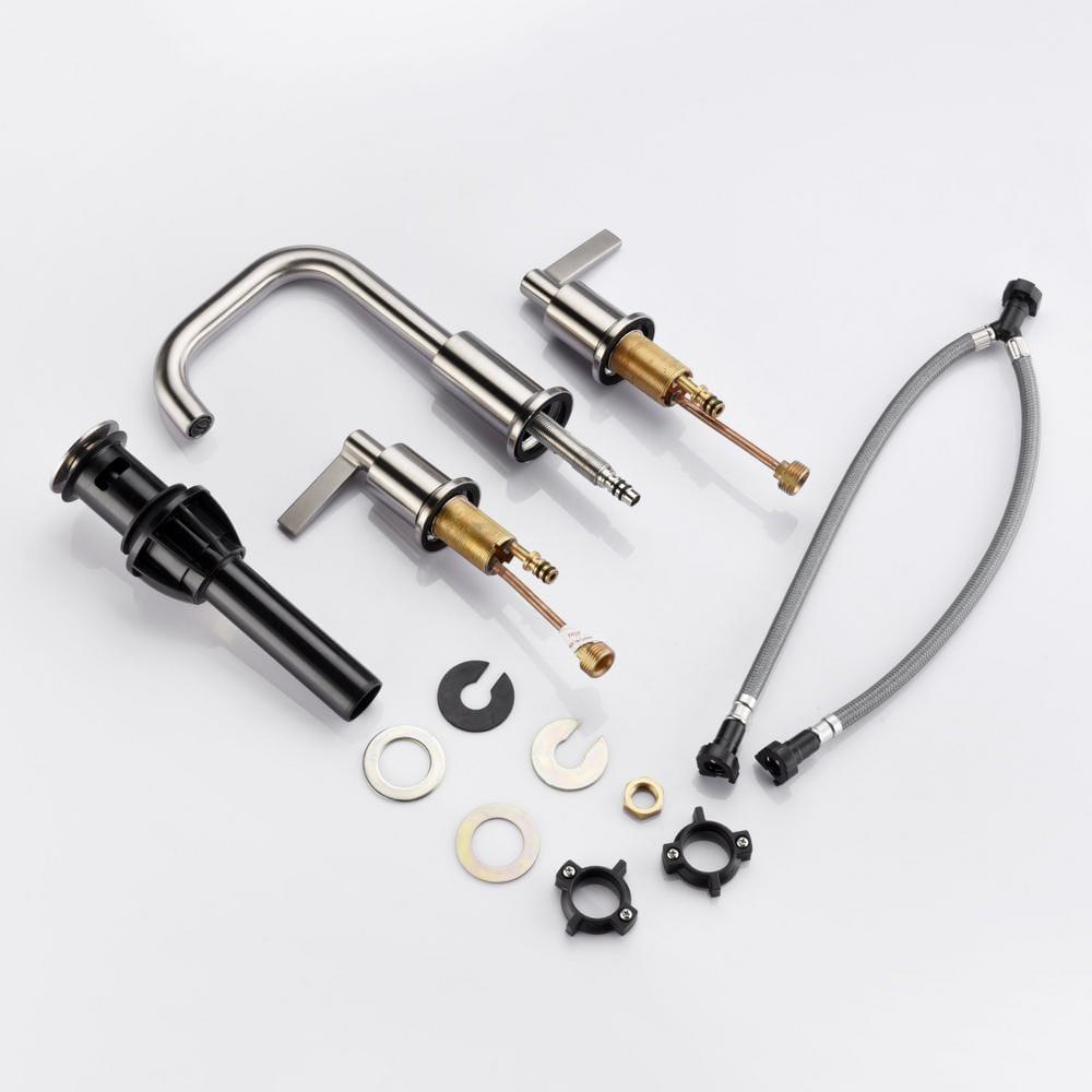 Kree Widespread 2-handle Bathroom Faucet with Drain Assembly