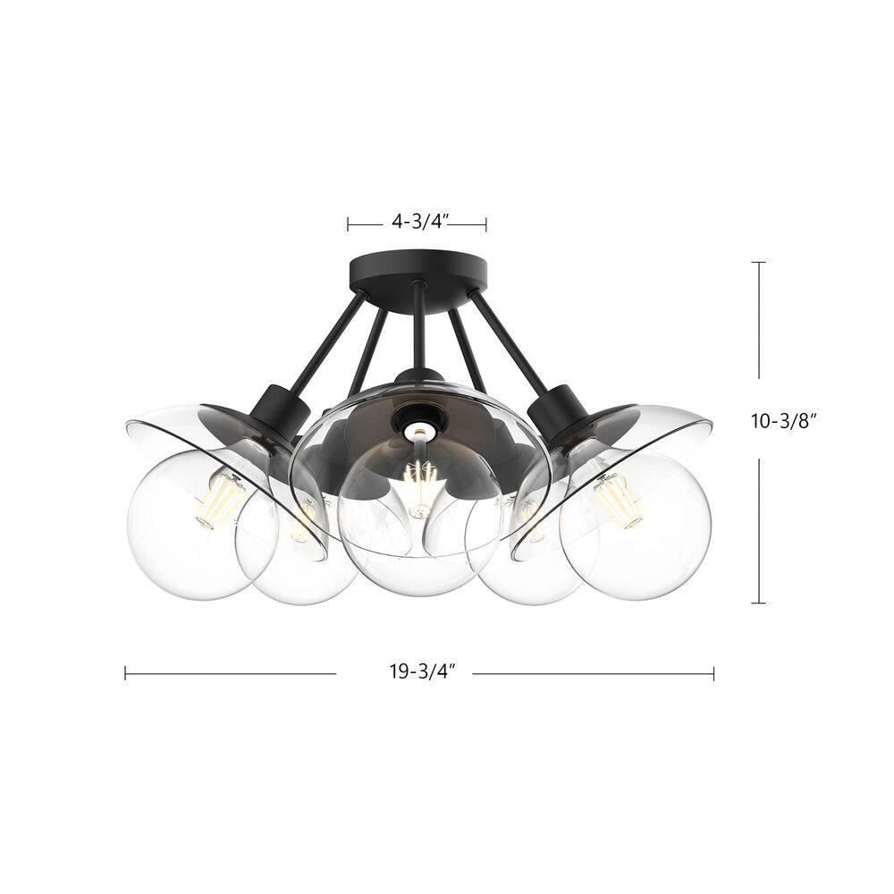 Alora Mood Francesca Glass Semi Flush Mount