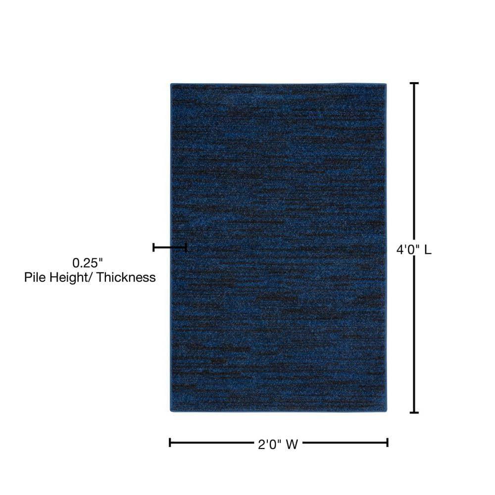 Nourison Nourison Essentials NRE01 Indoor/outdoor Area Rug - Midnight Blue 2' x 4'