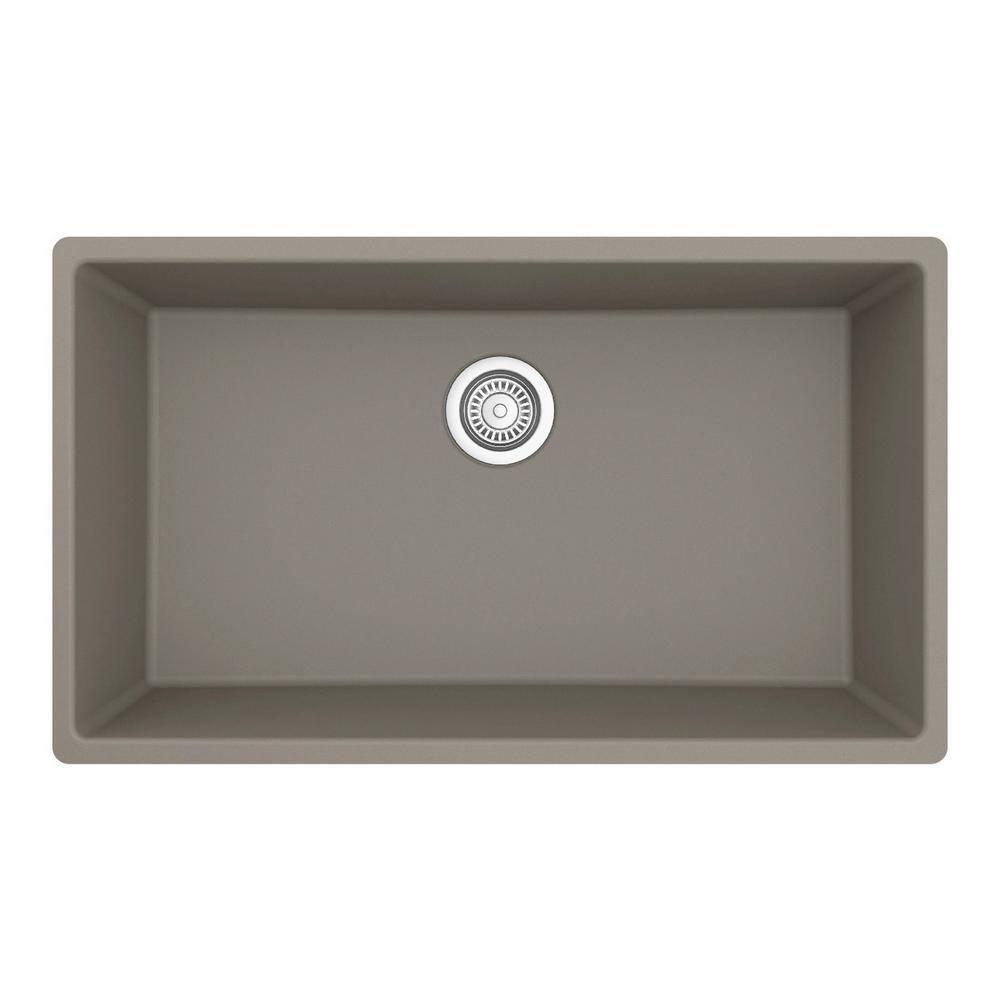 Karran Quartz 32-1/4'' X 19-1/4'' Large Single Bowl Undermount Kitchen Sink