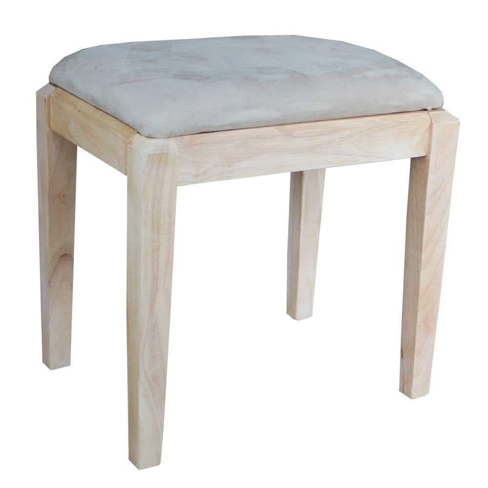 Vanity Bench Unfinished - International Concepts