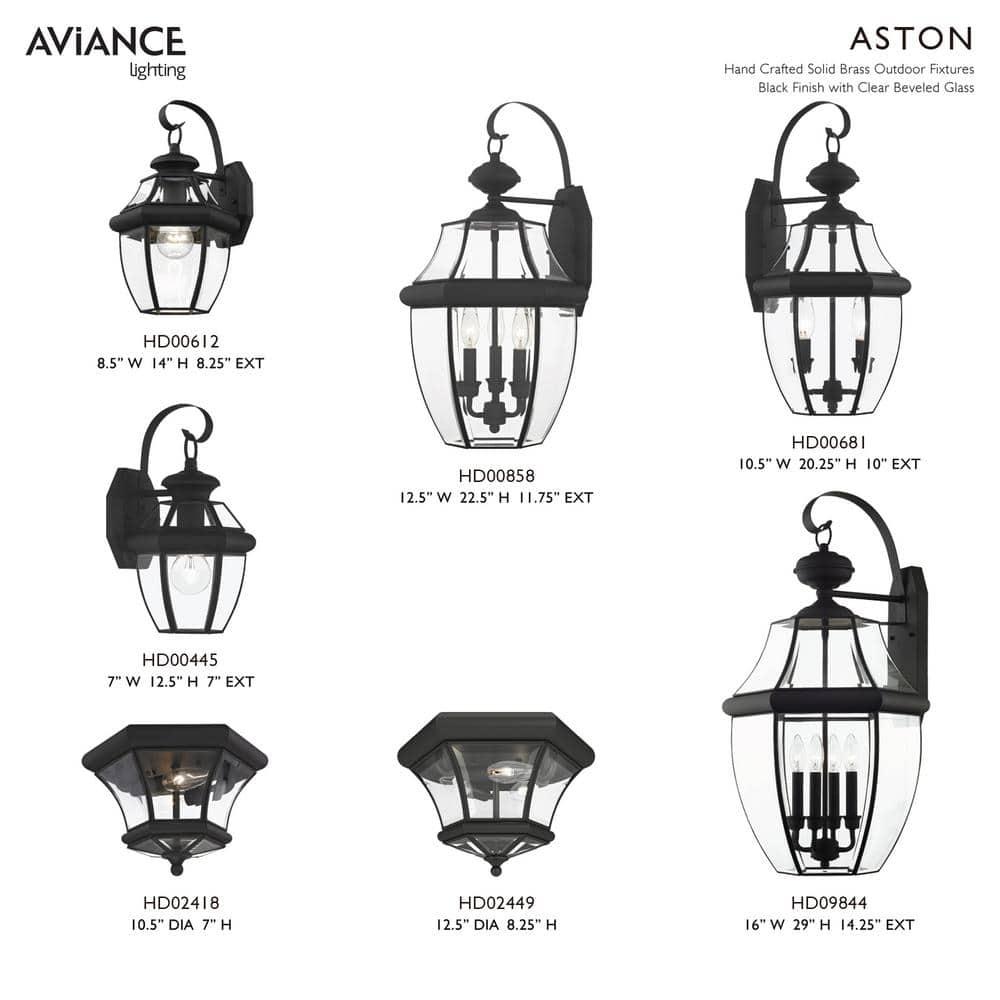 2 Light Outdoor Chain Lantern Pendant with Clear Glass Shade
