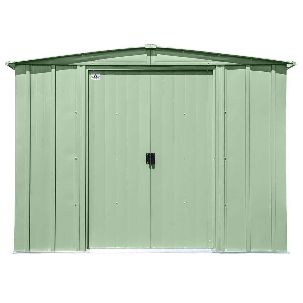 Arrow 8 ft. W x 6 ft. D Galvanized Steel Storage Shed