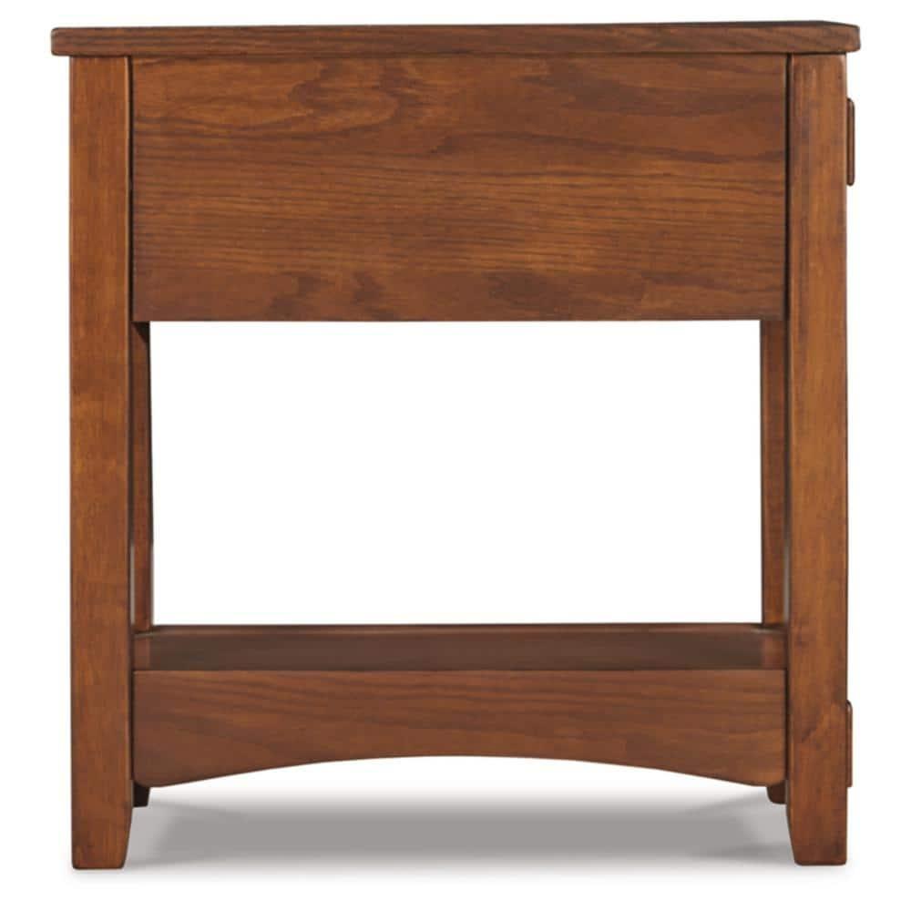 Signature Design by Ashley Contemporary Breegin Chairside End Table Brown