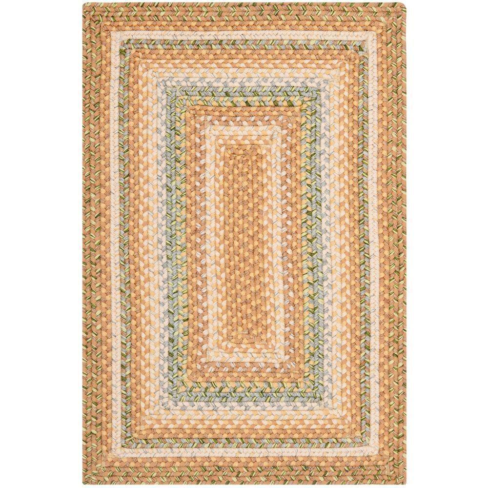 Braided BRD314 Hand Woven Area Rug - Tan/Multi - 3'x5' - Safavieh.