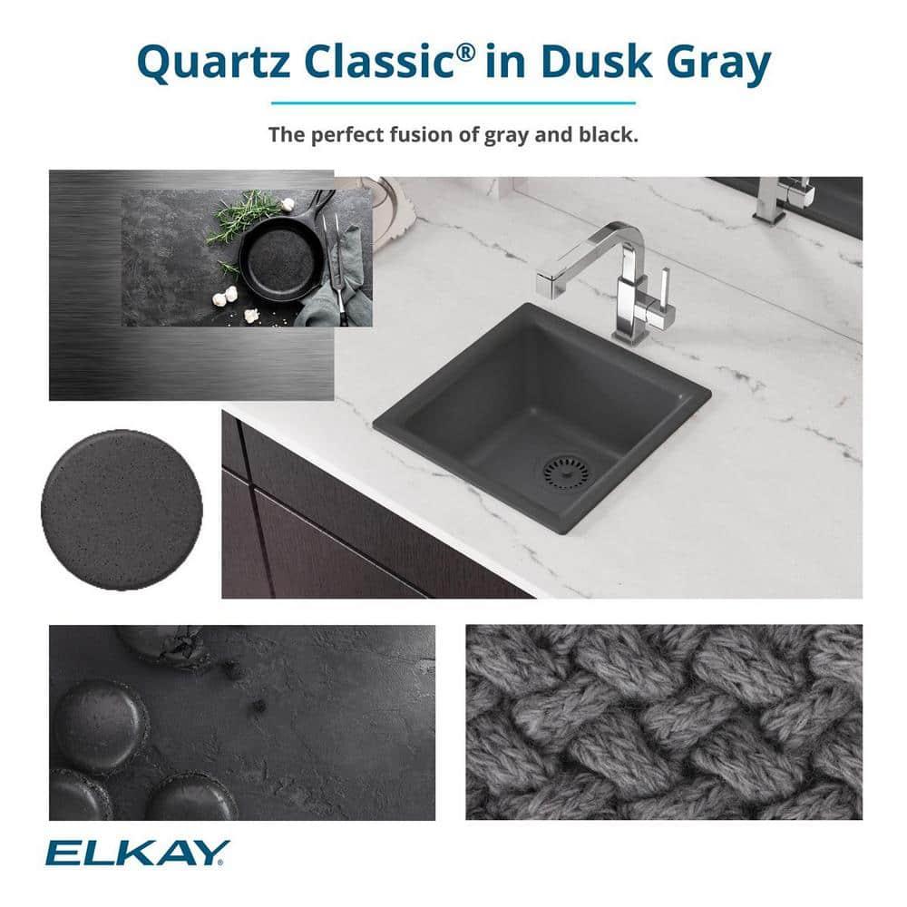Quartz Classic 33" x 20-1/2" x 9-1/2" Double Basin Undermount Kitchen Sink