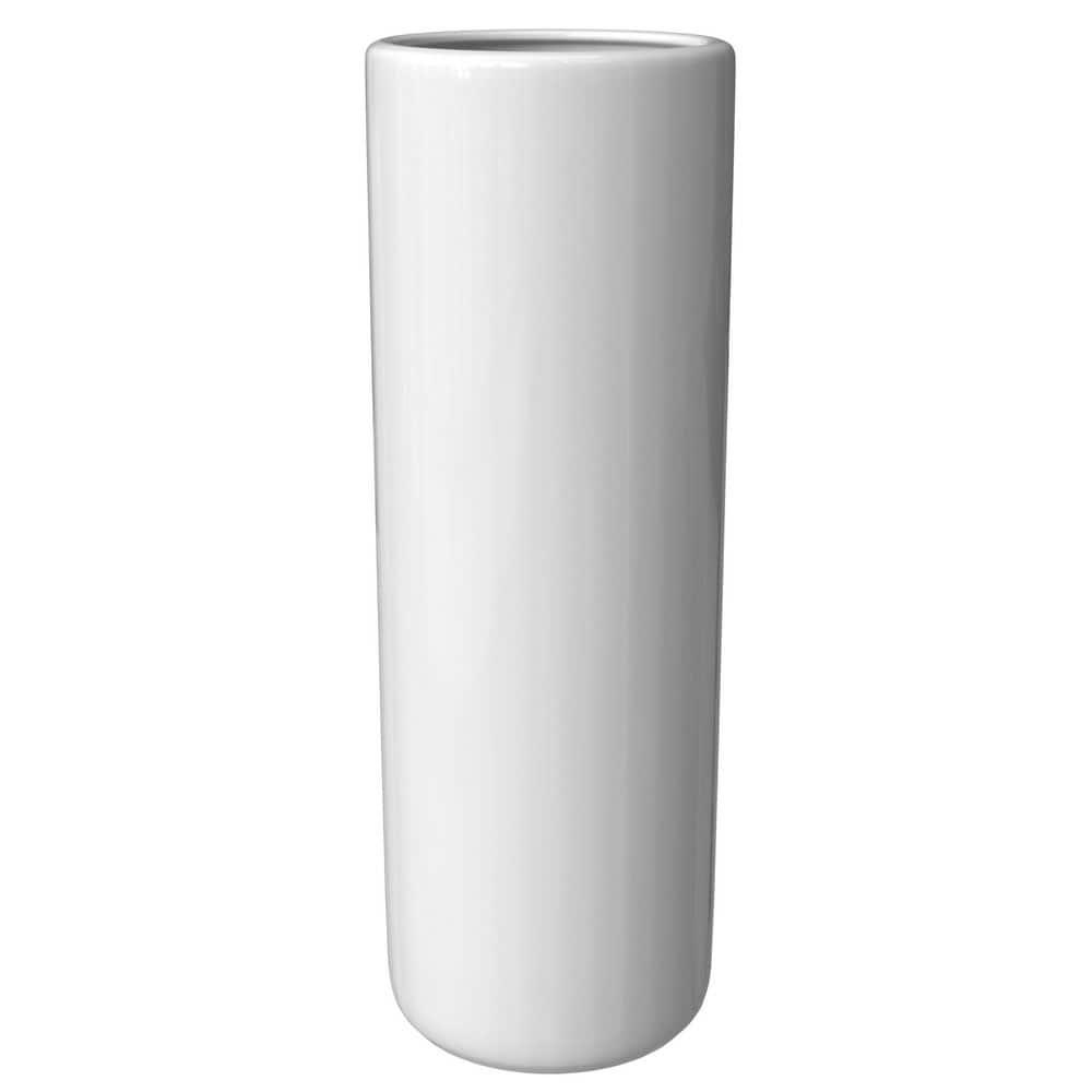 24" White Porcelain Umbrella Stand