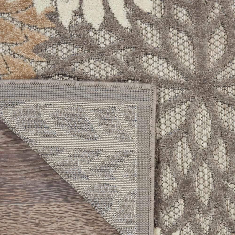 Nourison Aloha Floral Bloom Flatweave High-Low Indoor Outdoor Runner Rug Natural 2' x 6'
