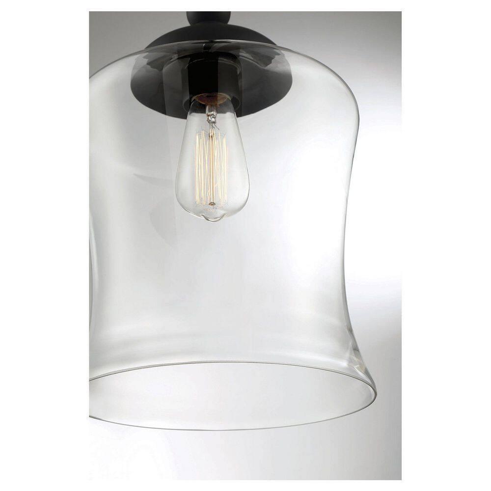 Trade Winds Lighting 1-Light Pendant Light In Matte Black