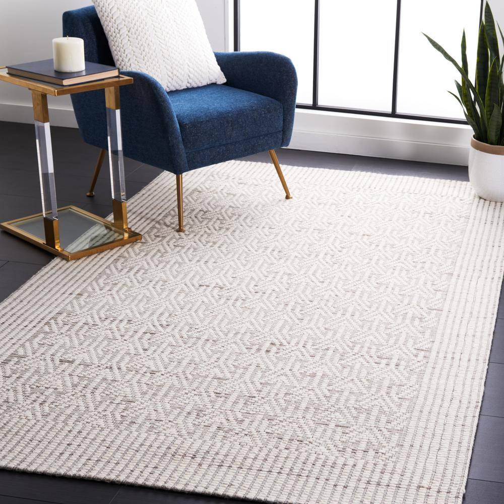 Marbella MRB431 Hand Woven Indoor Area Rug - Ivory/Beige - 8'x10' - Safavieh