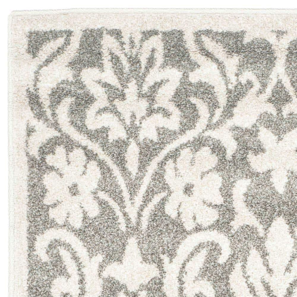 Amherst AMT424 Power Loomed Indoor Accent Rug - Dark Grey/Beige - 3'x5' - Safavieh