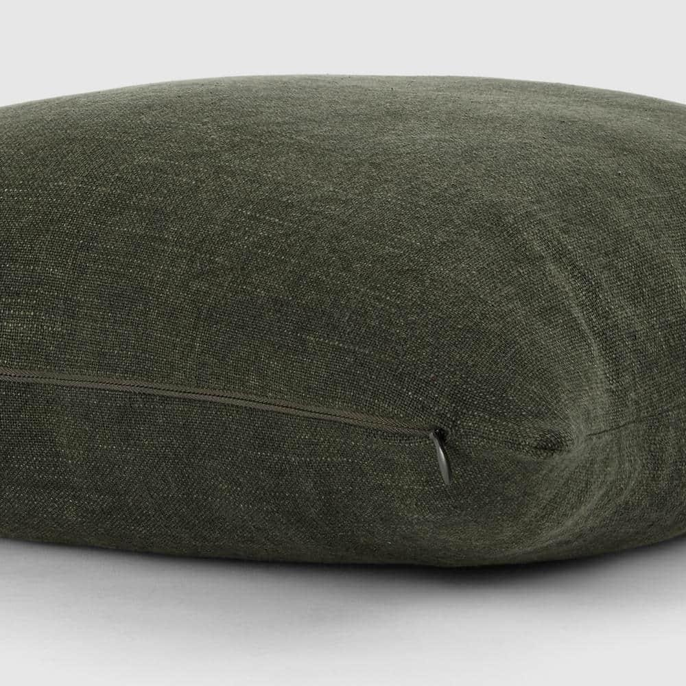 Solid Cotton Throw Pillow