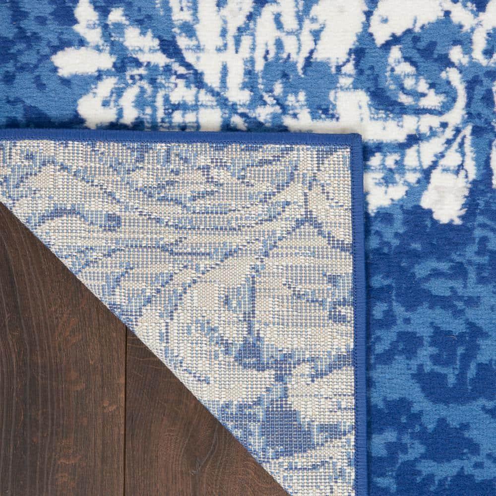 Nourison Whimsicle WHS11 Indoor only Area Rug - Navy Ivory 8' x 10'
