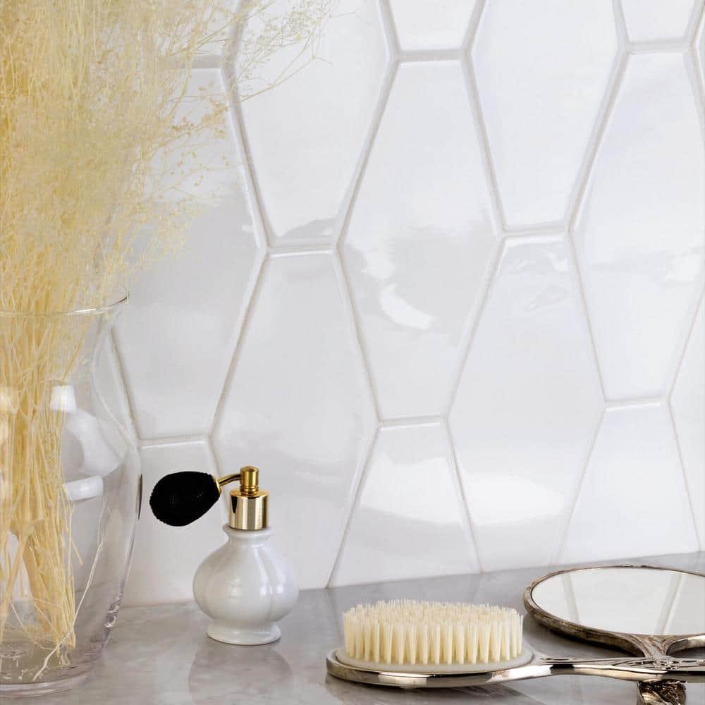 Midland Hexagon 4" x 8" Ceramic Subway Wall Tile (5.38 sq. ft. / box)