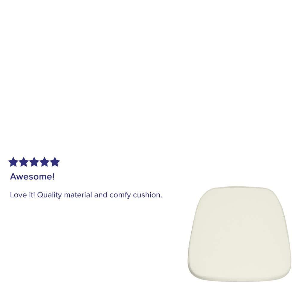 Flash Furniture Soft Ivory Fabric Chiavari Chair Cushion